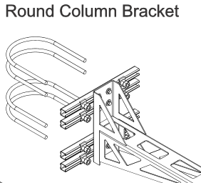 SonicAire Round Column Bracket